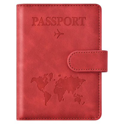 Eoehro Passport Holder for Travel Essentials, Passport Wallet Cover Case for Travel Must Haves Accessories,Passport Book Holders for Women and Men(dark blue)