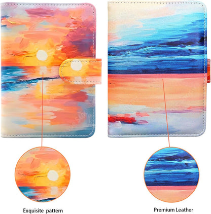 Passport Holder for Travel, RFID Passport Cover Wallet for Women Men, Leather Passport Book Card Holder Case for International Travel Must Haves Accessories, Cruise Ship Essentials Gifts
