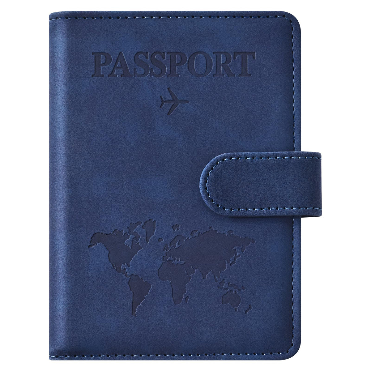 Eoehro Passport Holder for Travel Essentials, Passport Wallet Cover Case for Travel Must Haves Accessories,Passport Book Holders for Women and Men(black)
