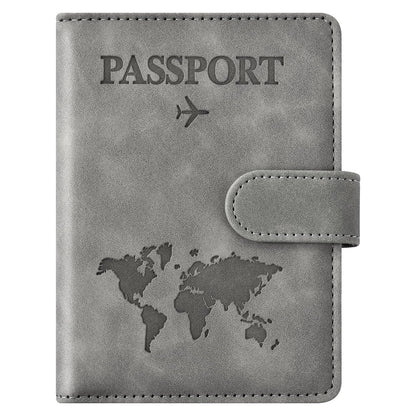 Eoehro Passport Holder for Travel Essentials, Passport Wallet Cover Case for Travel Must Haves Accessories,Passport Book Holders for Women and Men(dark blue)