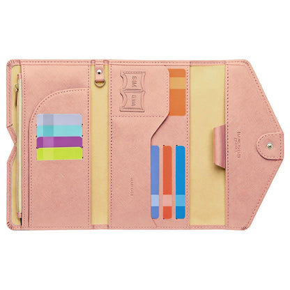 ZOPPEN Passport Holder Travel Wallet Organizer for Women,Black