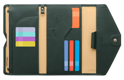 ZOPPEN Passport Holder Travel Wallet Organizer for Women,Black