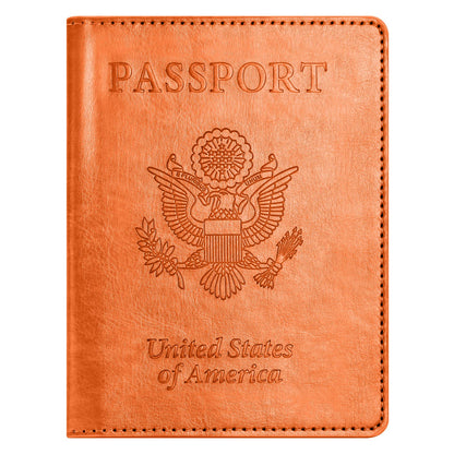 Eoehro Passport Holder for Travel Essentials, Passport Wallet Cover Case for Travel Must Haves Accessories,Passport Book Holders for Women and Men(black)