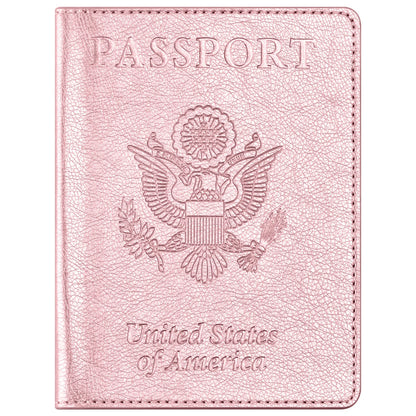 Eoehro Passport Holder for Travel Essentials, Passport Wallet Cover Case for Travel Must Haves Accessories,Passport Book Holders for Women and Men(dark blue)